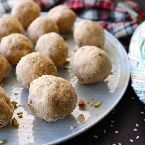 Simple & Quick Atta Ladoo Wheat Flour Ladoo Recipe Urban Teapot