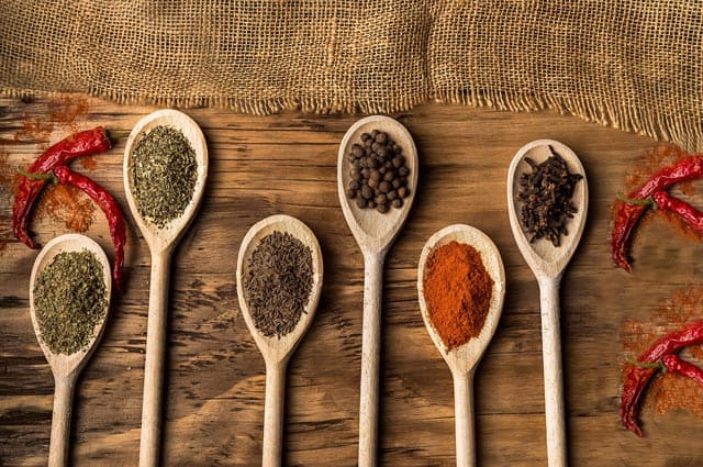 Spices in indian cuisine
